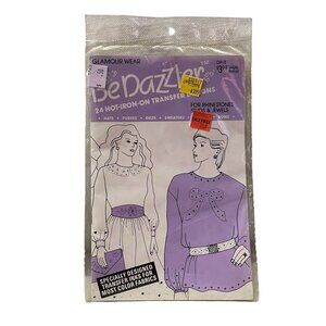 Glamour Wear Vintage 1987 BeDazzler 24 Hot-Iron Transfer NEW Old Stock Sealed